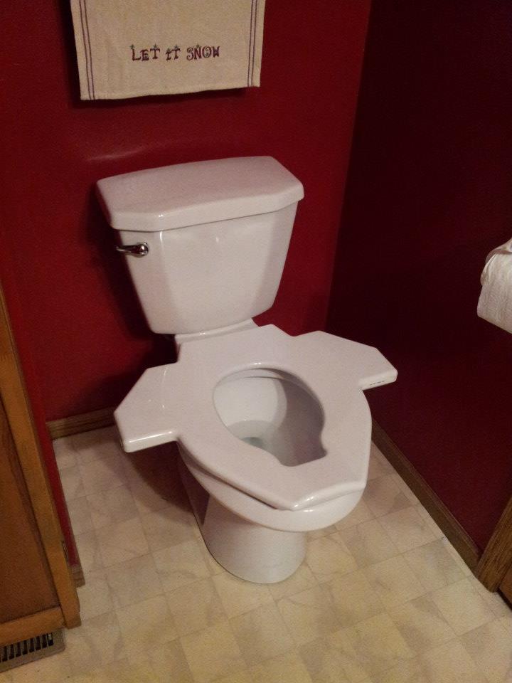 Toilet seats with wings for easier transfers Patient Innovation