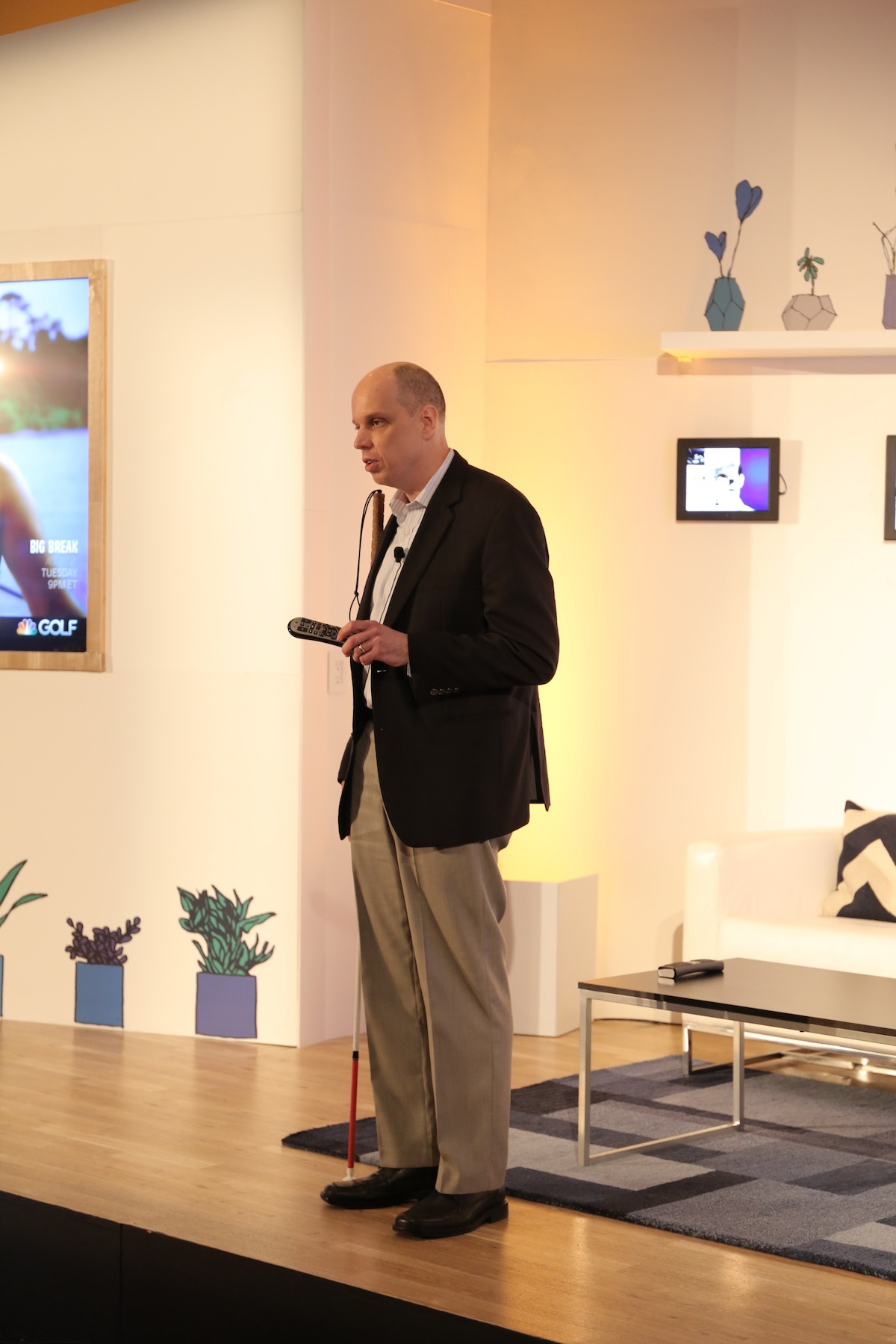 Blind man creates product to help visually impaired people to watch tv