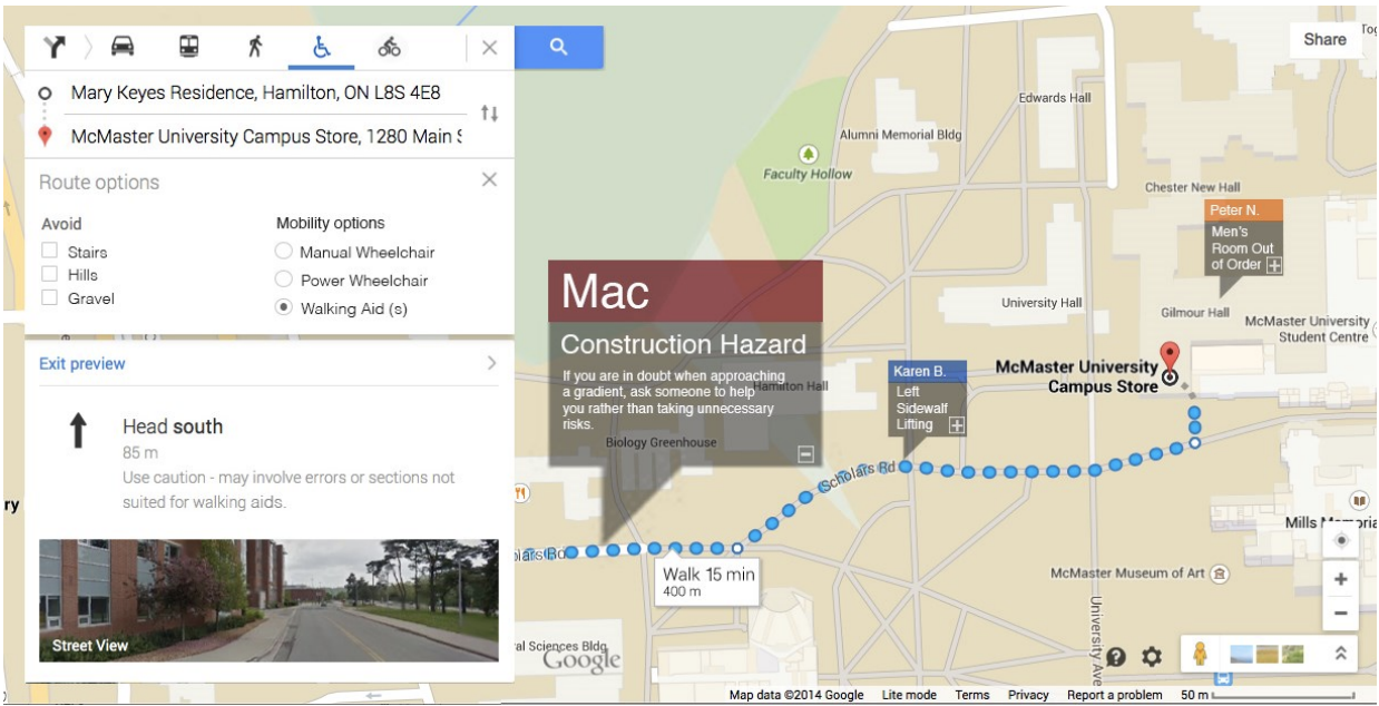 Disabled student designs accessibility map | Patient Innovation