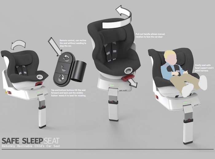 Baby safe Safe Sleep baby car seat developed by a woried mother